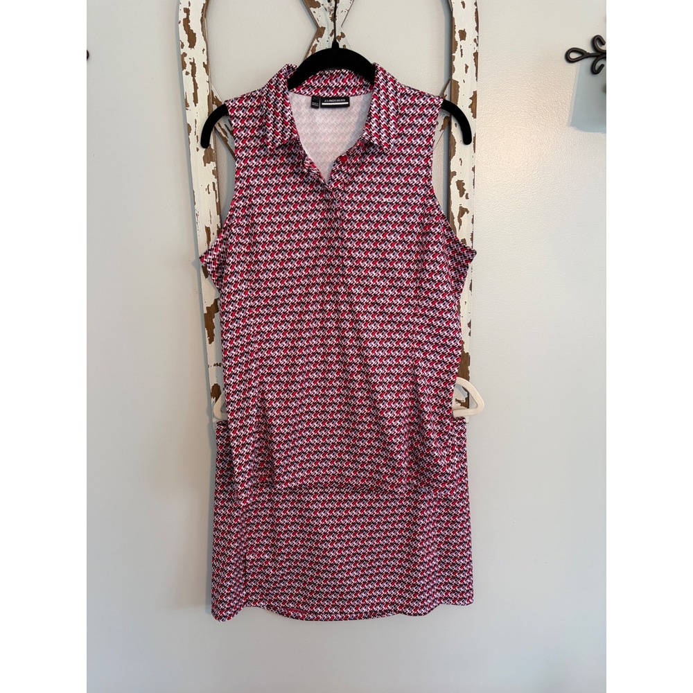 J Lindeberg Woman's Dena Print Polo and Skort Set Size Large